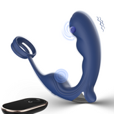 SHD-S432 "NOEL" remote control pennis ring+prostate massager 2 in 1