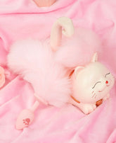 Fluffy cat tail silicone butt plug