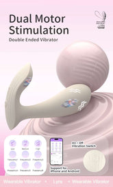 LYRA Wearable Vibrator - App Control, 9 Modes, Liquid Silicone
