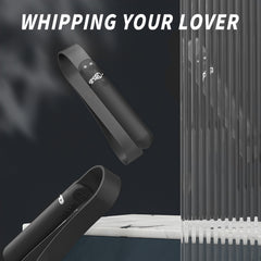 S-HANDE Vibrator with leather handle “Whoohoo” SHD-S326