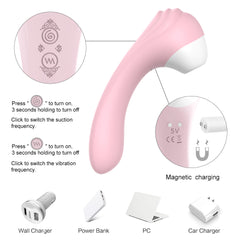 S-HANDE DOUBLE ENDED CLITORAL VIBRATOR “Screaming” SHD-S098