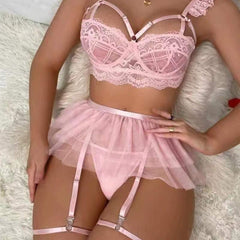 Meshed Lace bra&panty set