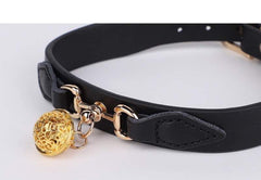 Golden Bell Decorated Collar&leash