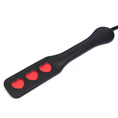 Sweet heart leather paddle