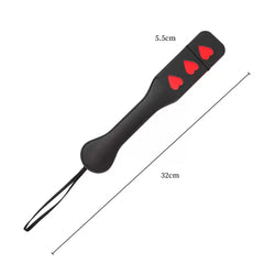 Sweet heart leather paddle