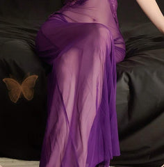 See-Through Maxi Dress