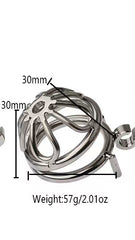 Metal male chastity cage