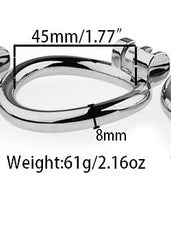 Metal male chastity cage