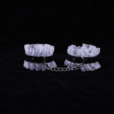 Leather with lace handcuffs