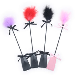 Riding corp with feather tickler(2 size and 4 colour options)