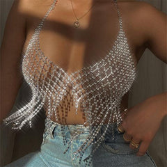 BODY CHAIN HALTER TOP BC004