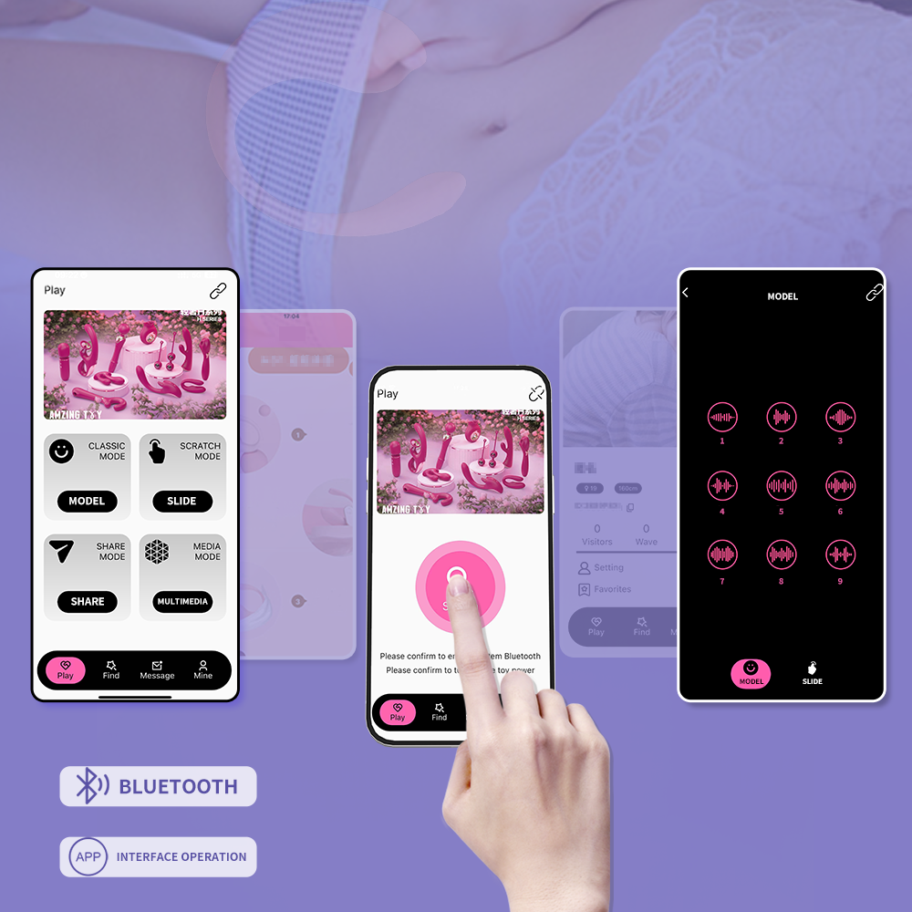 SHD-X00 'Whale' mini app comtrol vibrator