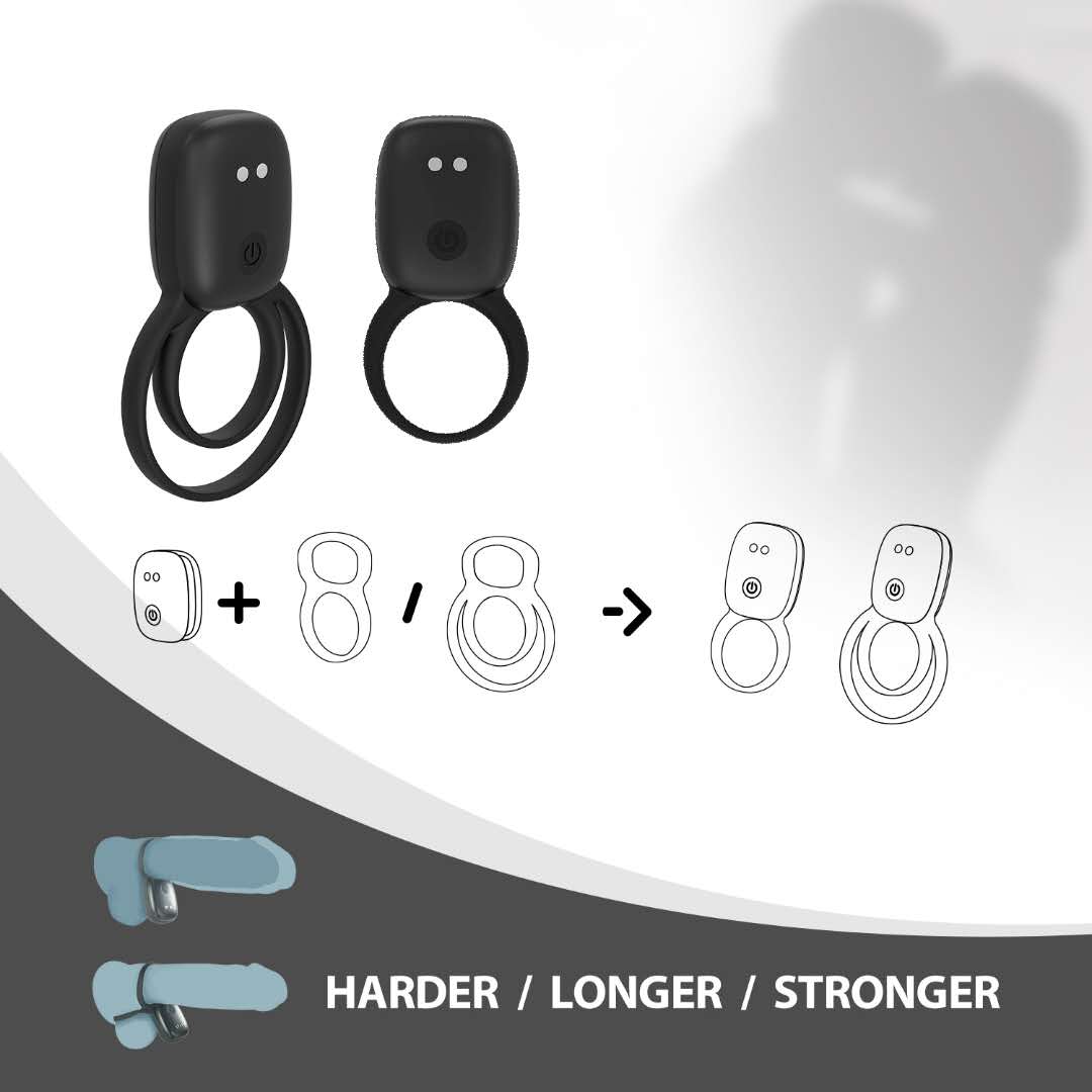 Vibrating Cock Ring “Hank” AF01