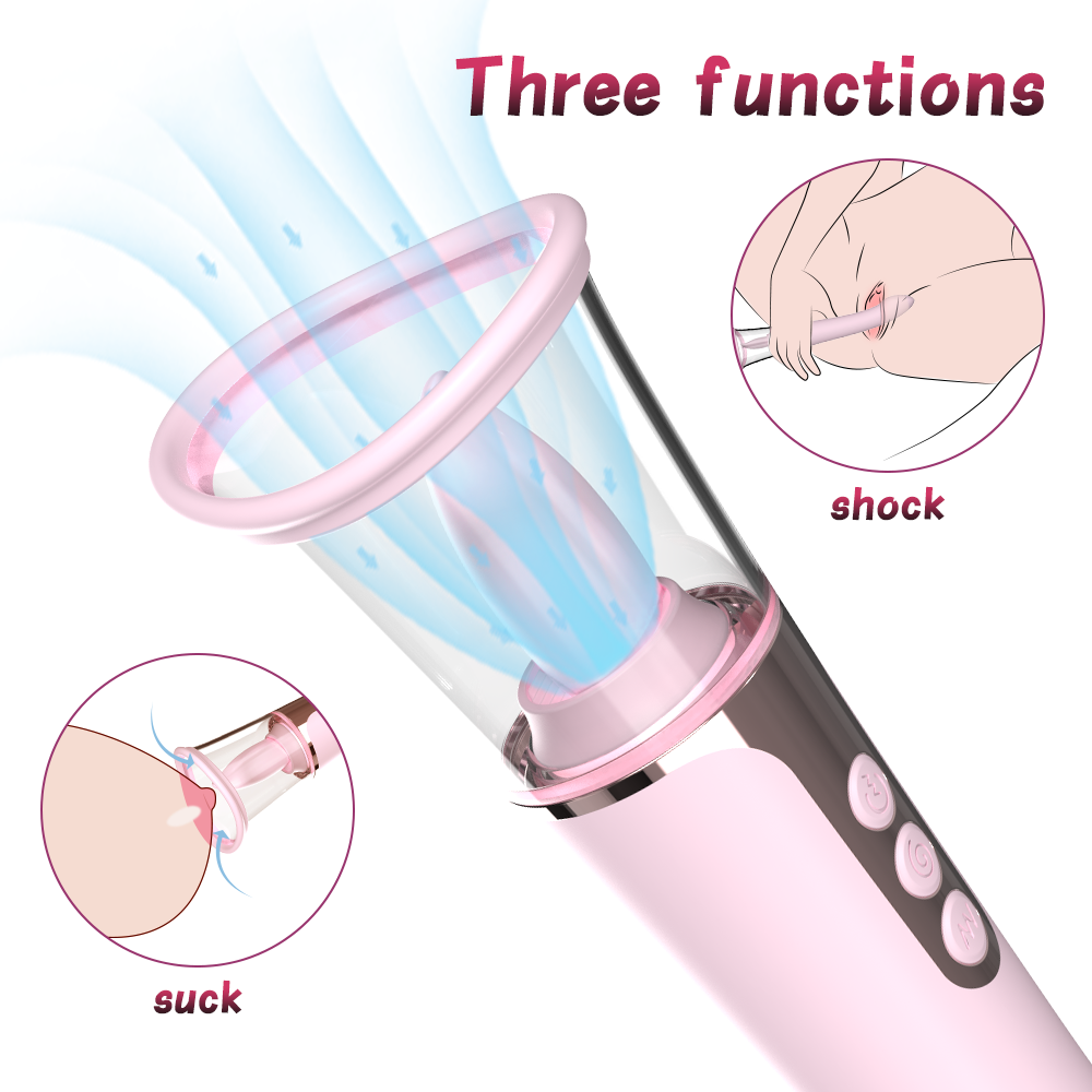 Tongue leak and suck vibrator(THREE COLOUR OPTIONS) SHD-H004