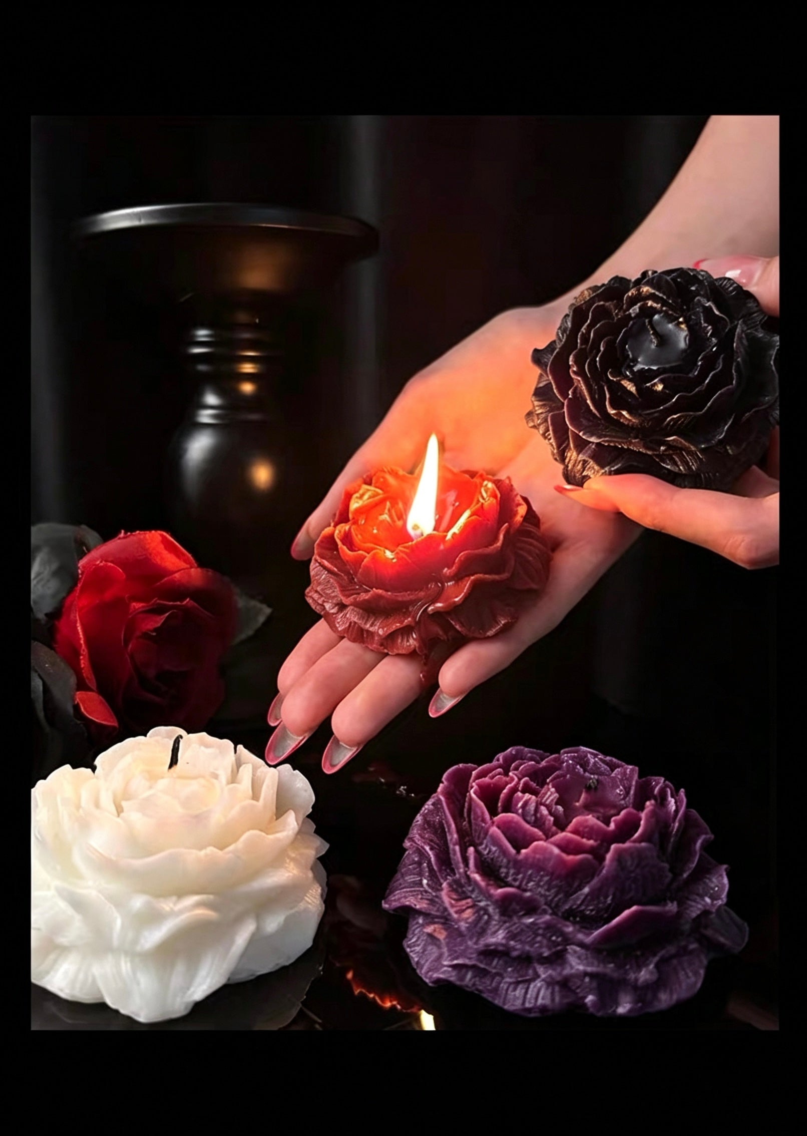 floral low temp candle