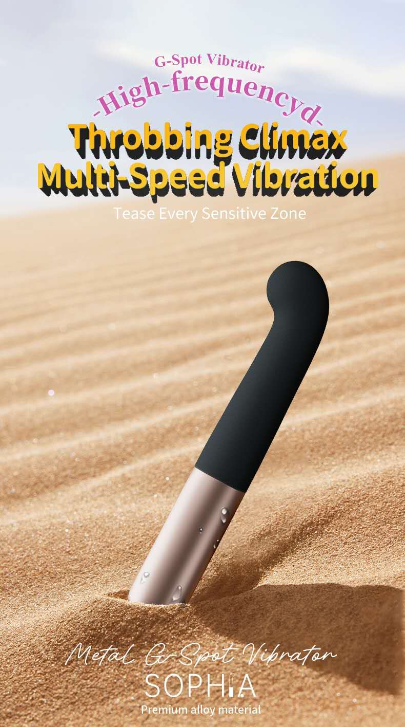 SOPHIA Metal G-Spot Vibrator - 10 Modes, Whisper Quiet, Magnetic Charging AA34