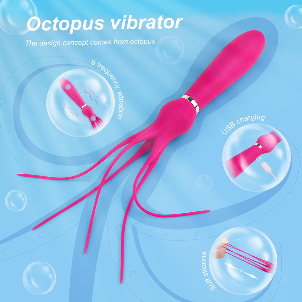 Soft tail Vibrator “Squid” SHD-S303