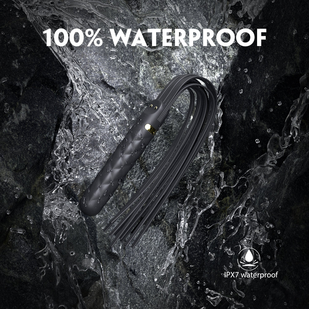 Vibrator with leather whip “Bloody Mary” SHD-S326-2