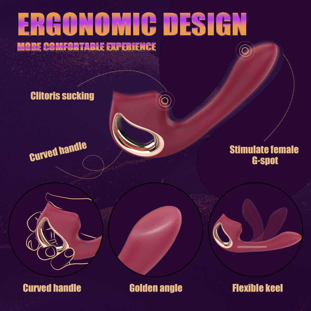 S-HANDE Clitoris sucking vibrator  “Selene”SHD-S434