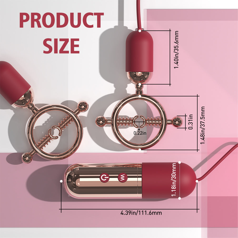 Nipple clamp vibrator SHD-S471