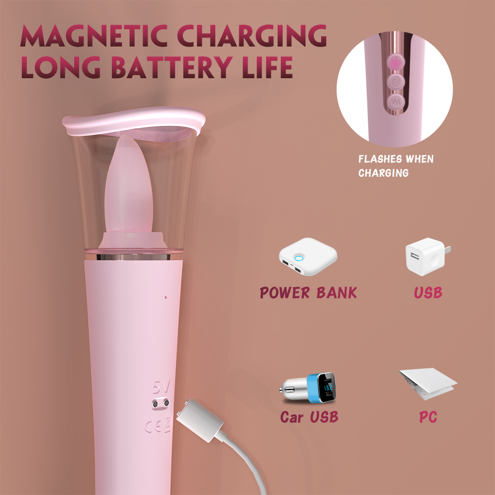 Tongue leak and suck vibrator(THREE COLOUR OPTIONS) SHD-H004