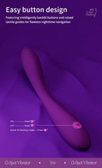 IRIS G-Spot Vibrator - 9 Modes, Full Liquid Silicone AA43