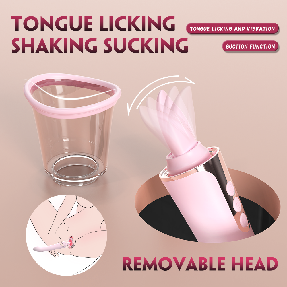 Tongue leak and suck vibrator(THREE COLOUR OPTIONS) SHD-H004
