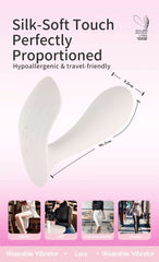 LYRA Wearable Vibrator - App Control, 9 Modes, Liquid Silicone