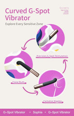 SOPHIA Metal G-Spot Vibrator - 10 Modes, Whisper Quiet, Magnetic Charging AA34