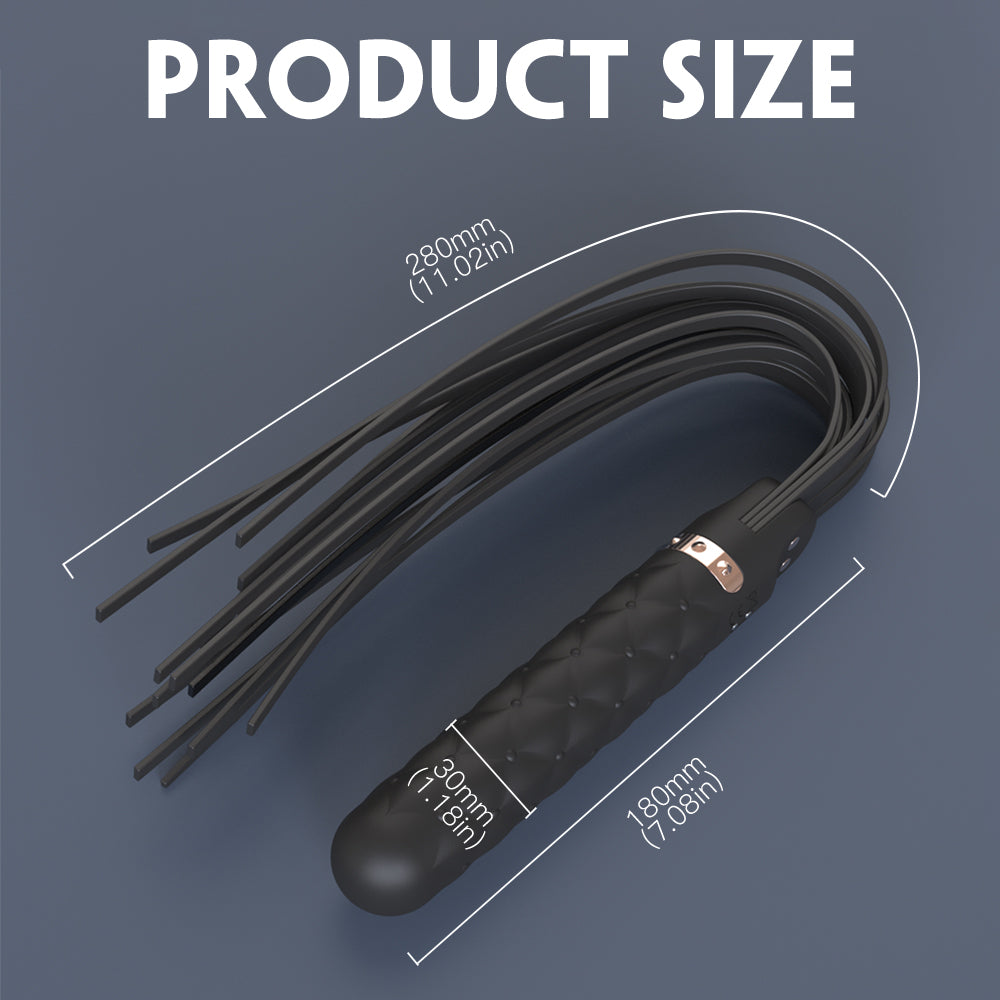 Vibrator with leather whip “Bloody Mary” SHD-S326-2