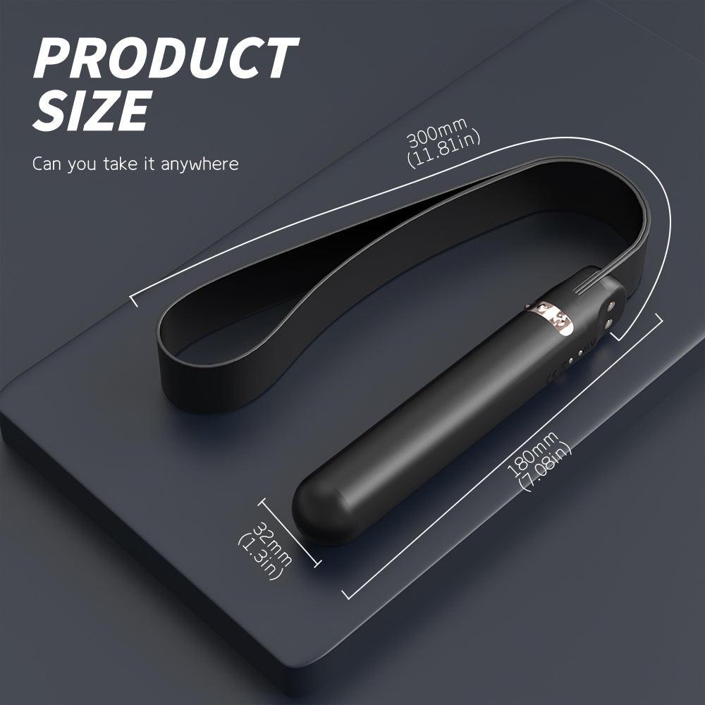S-HANDE Vibrator with leather handle “Whoohoo” SHD-S326