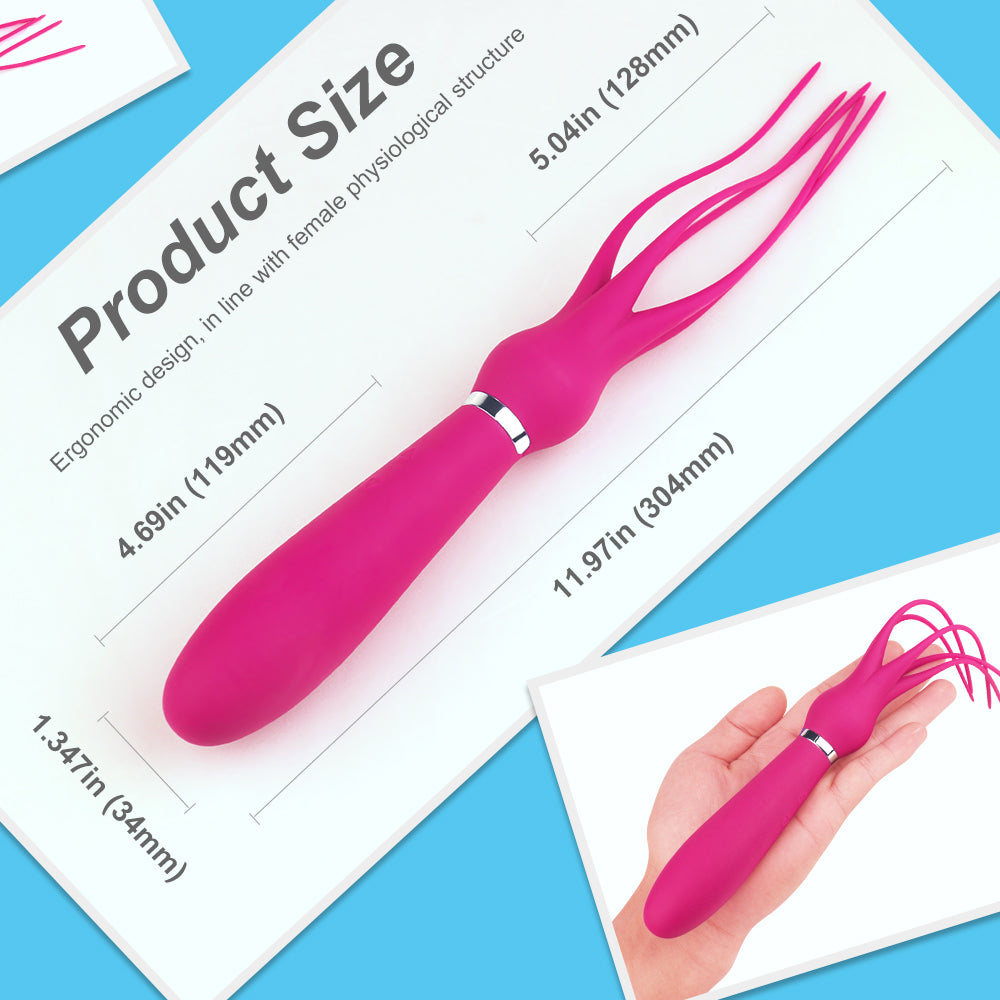 Soft tail Vibrator “Squid” SHD-S303
