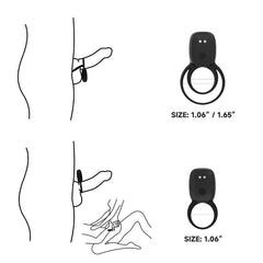 Vibrating Cock Ring “Hank” AF01