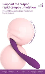 IRIS G-Spot Vibrator - 9 Modes, Full Liquid Silicone AA43
