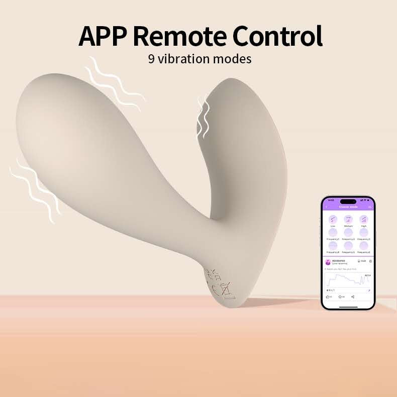 LYRA Wearable Vibrator - App Control, 9 Modes, Liquid Silicone