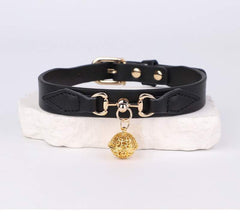 Golden Bell Decorated Collar&leash