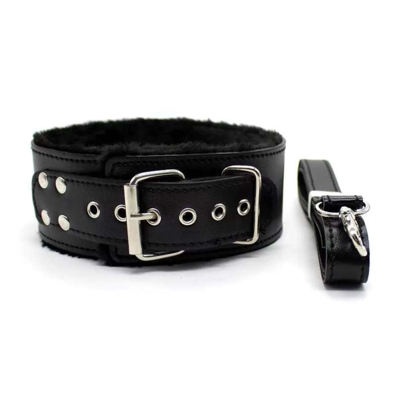 Fur-Lined Collar&leash