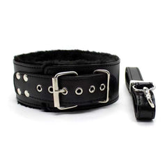 Fur-Lined Collar&leash