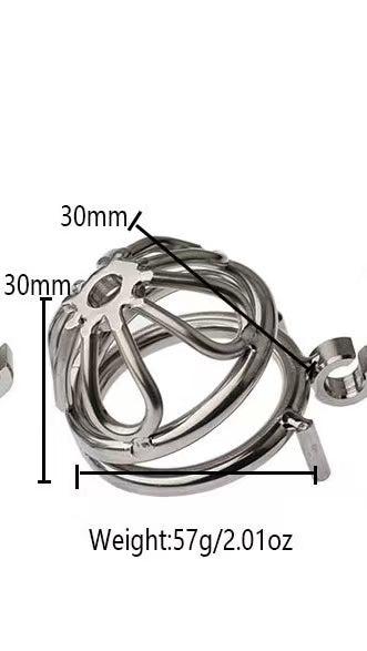 Metal male chastity cage