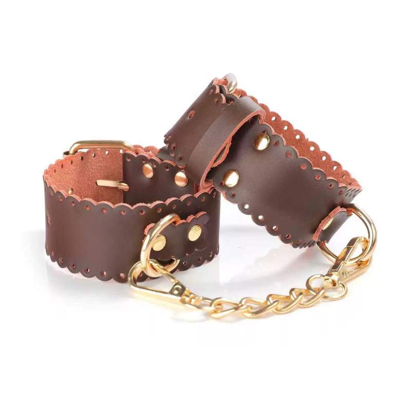 Genuine leather bondage kit 4pc