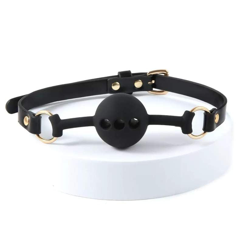 Black leather bondage Kit 8pc
