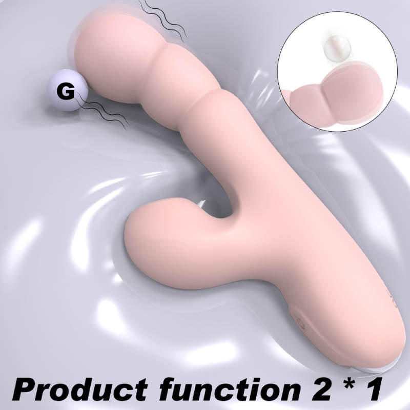 2-in-1 G-Spot Rabbit Vibrator “Frozen” S-294