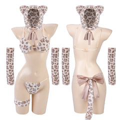Fluffy Bra and Panty Set