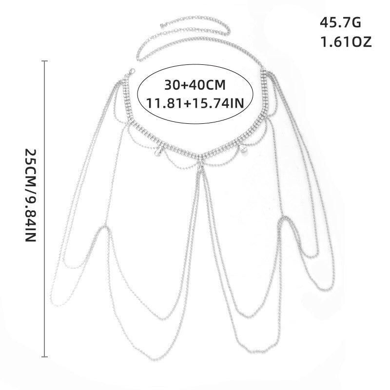 Crystal Tassel Body Chain BC005