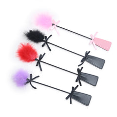 Riding corp with feather tickler(2 size and 4 colour options)