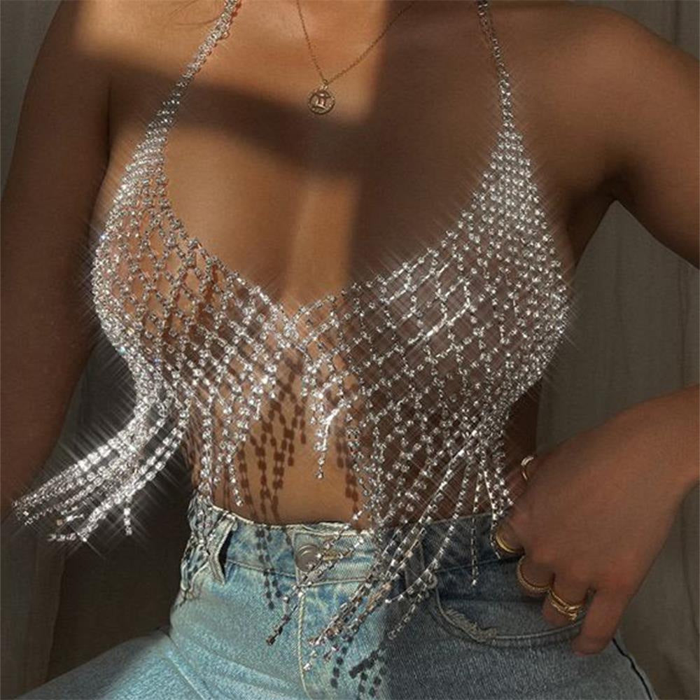 BODY CHAIN HALTER TOP BC004