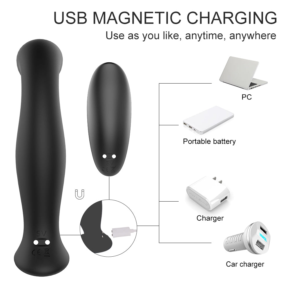 SHD-S160 "Jelly" Vibrator +Stroking Prostate with remote control
