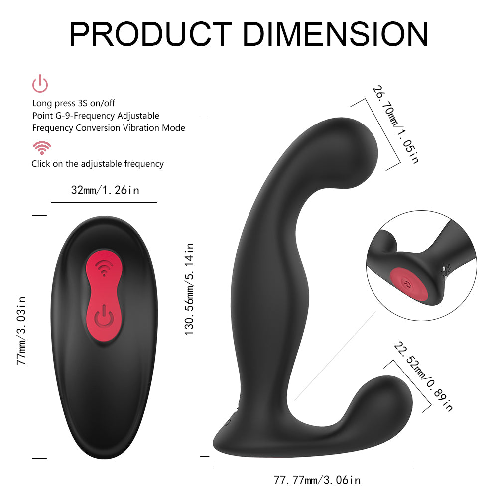 SHD-S160 "Jelly" Vibrator +Stroking Prostate with remote control